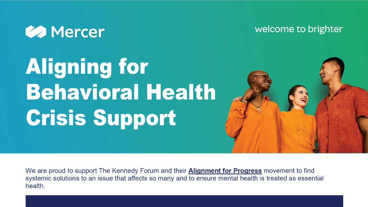 Mercer's role in the Alignment for Progress Conference