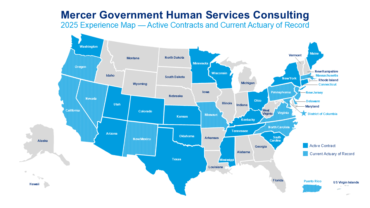 2024 Mercer Government Experience Map