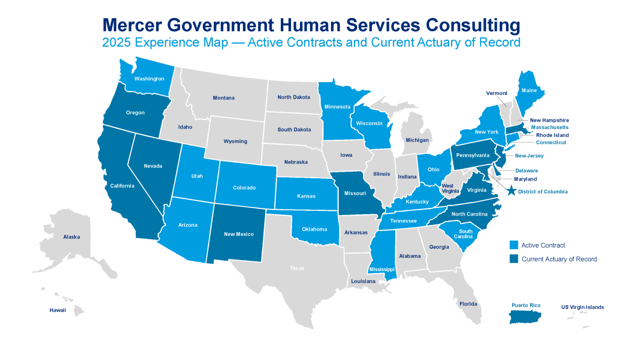 2024 Mercer Government Experience Map