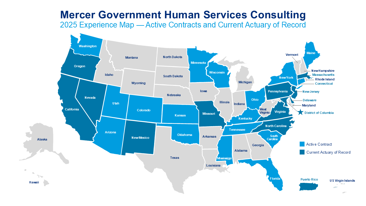 2024 Mercer Government Experience Map
