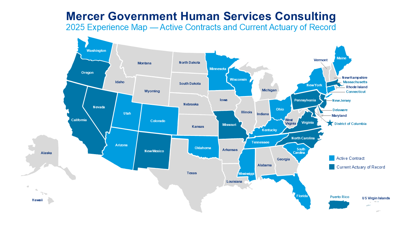 2024 Mercer Government Experience Map